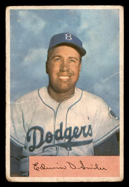 1954 Bowman Baseball #170 Duke Snider Dodgers Good 567443