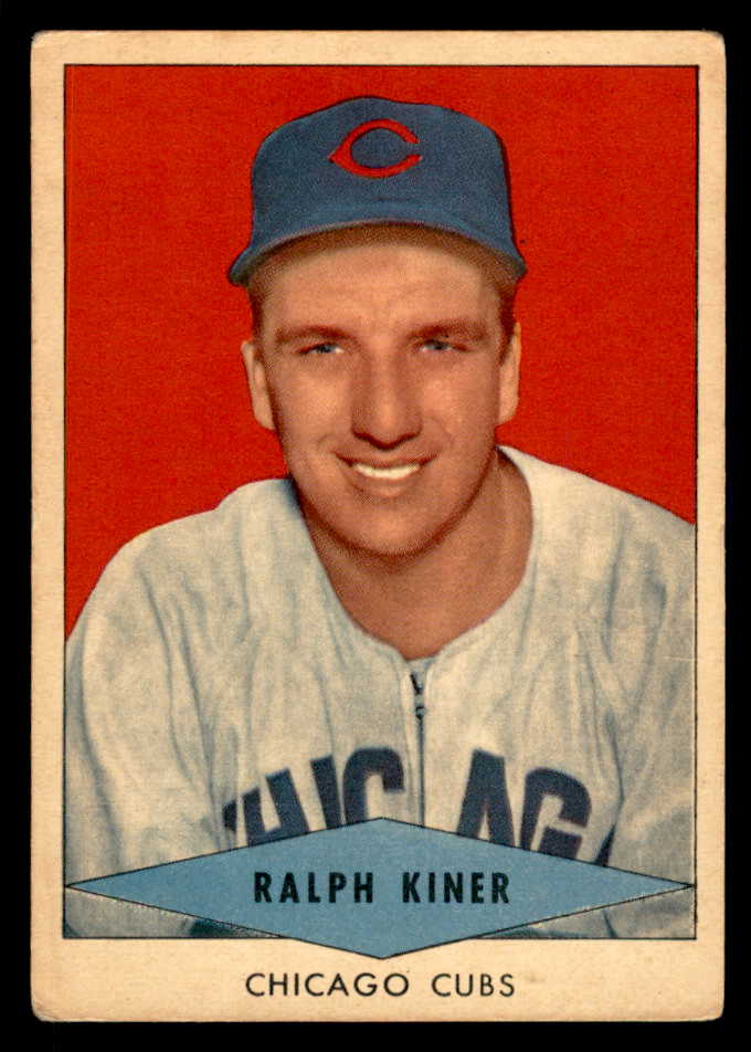 1954 Red Heart Ralph Kiner Cubs VG 567449