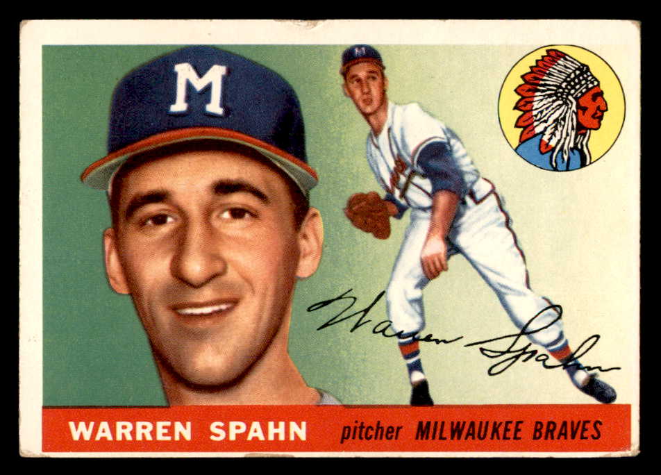 1955 Topps Baseball #031 Warren Spahn Braves VG 567457