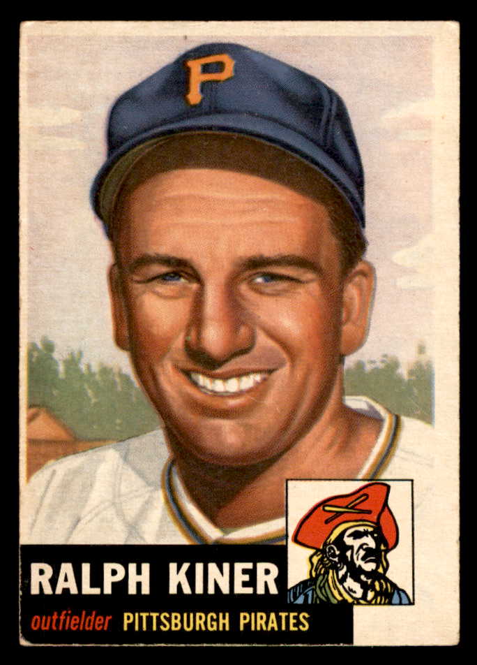 1953 Topps Baseball #191 Ralph Kiner Pirates VG-EX 567459