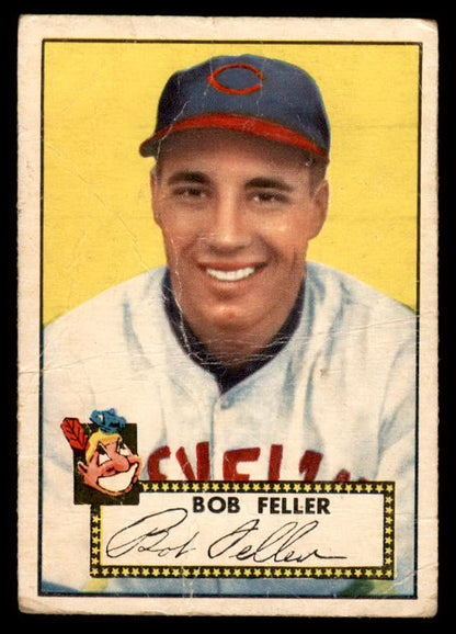 1952 Topps Baseball #088 Bob Feller Indians Poor 567460