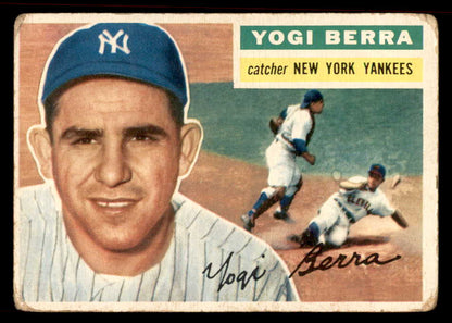 1956 Topps Baseball #110 Yogi Berra Yankees VG White 567468