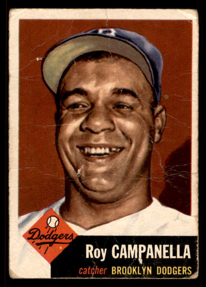 1953 Topps Baseball #027 Roy Campanella Dodgers PR-FR 567470
