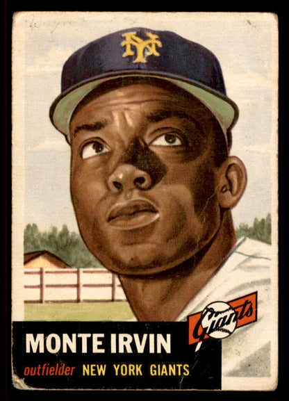 1953 Topps Baseball #062 Monte Irvin Giants FR-GD 567474
