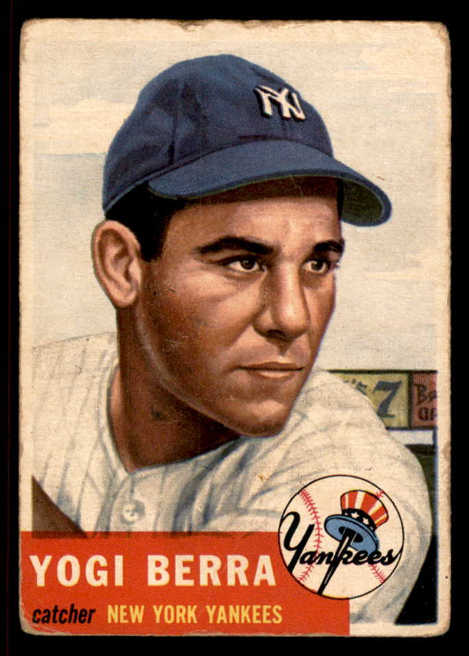 1953 Topps Baseball #104 Yogi Berra Yankees Good 567479