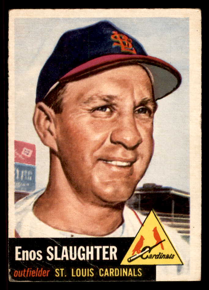 1953 Topps Baseball #041 Enos Slaughter Cardinals VG 567484