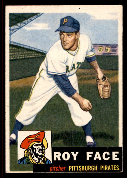 1953 Topps Baseball #246 Roy Face Pirates EX-MT 567485
