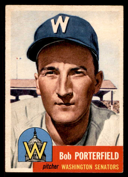 1953 Topps Baseball #108 Bob Porterfield Senators EX-MT 567493
