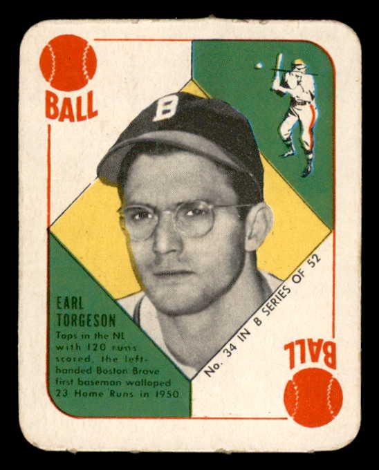 1951 Topps Blue Backs #034 Earl Torgeson Braves EX-MT 567500