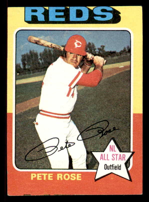 1975 Topps Baseball Mini #320 Pete Rose Reds VG-EX 567506