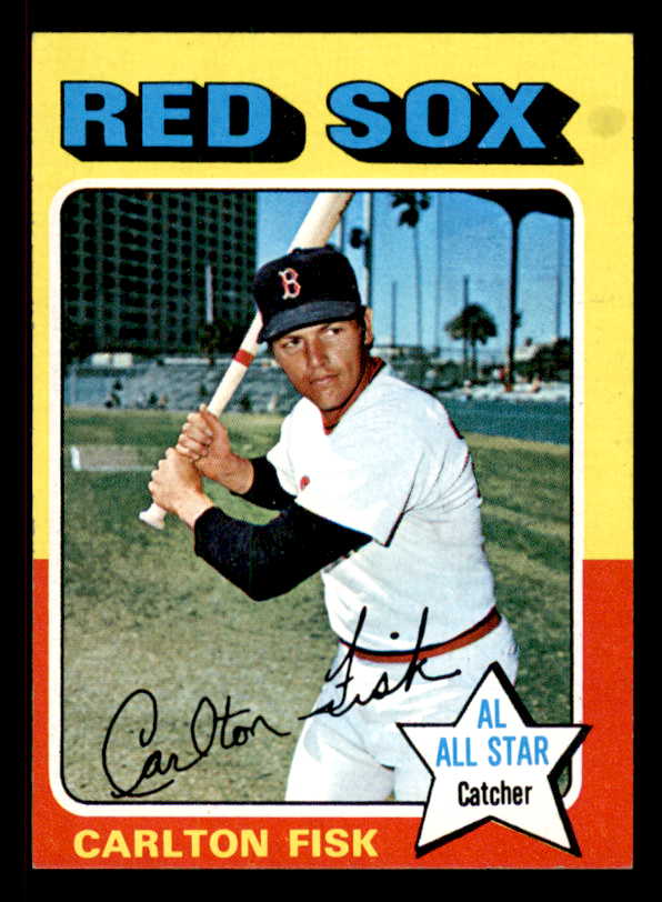 1975 Topps Baseball Mini #080 Carlton Fisk Red Sox NR-MT 567507
