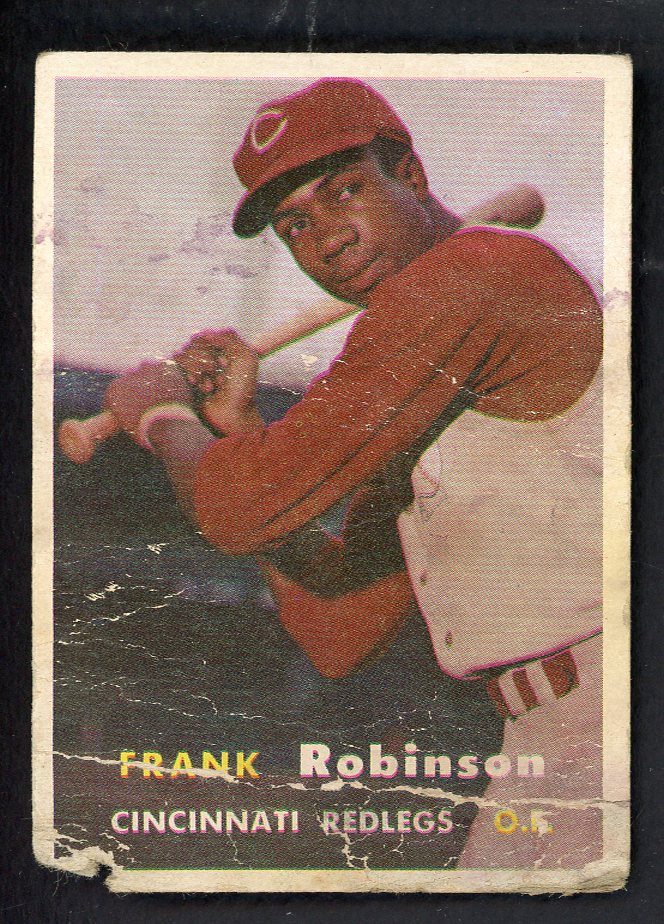 1957 Topps Baseball #035 Frank Robinson Reds Poor 567515