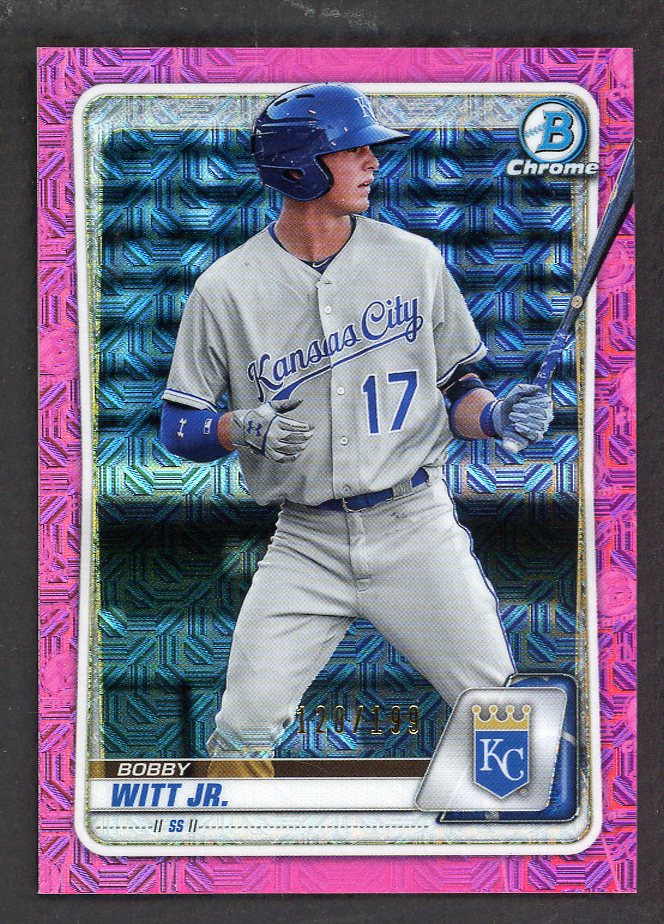 2020 Bowman Chrome #BCP160 Bobby Witt Jr Royals NR-MT Pink 567516