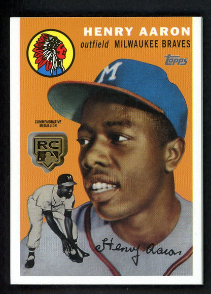 2020 Topps Rookie Medallion #RCR-HA Hank Aaron NR-MT 567517