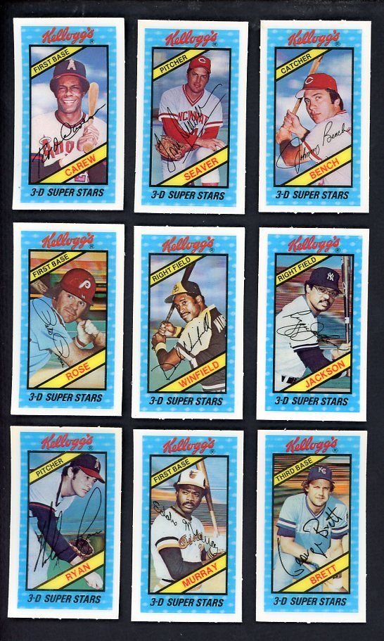 1980 Kelloggs Baseball Complete Set NR-MT Schmidt Brett Ryan 567542