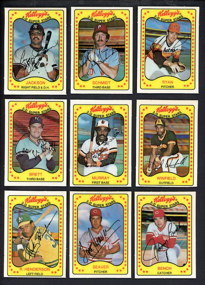 1981 Kelloggs Baseball Complete Set NR-MT Henderson Ryan 567543