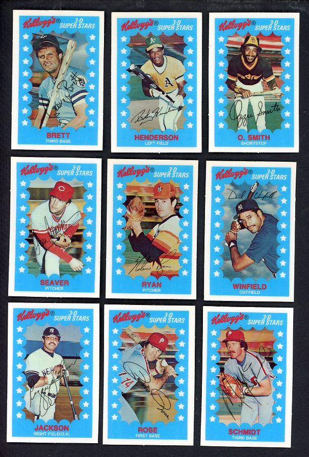 1982 Kelloggs Baseball Complete Set NR-MT Brett Smith Ryan 567544