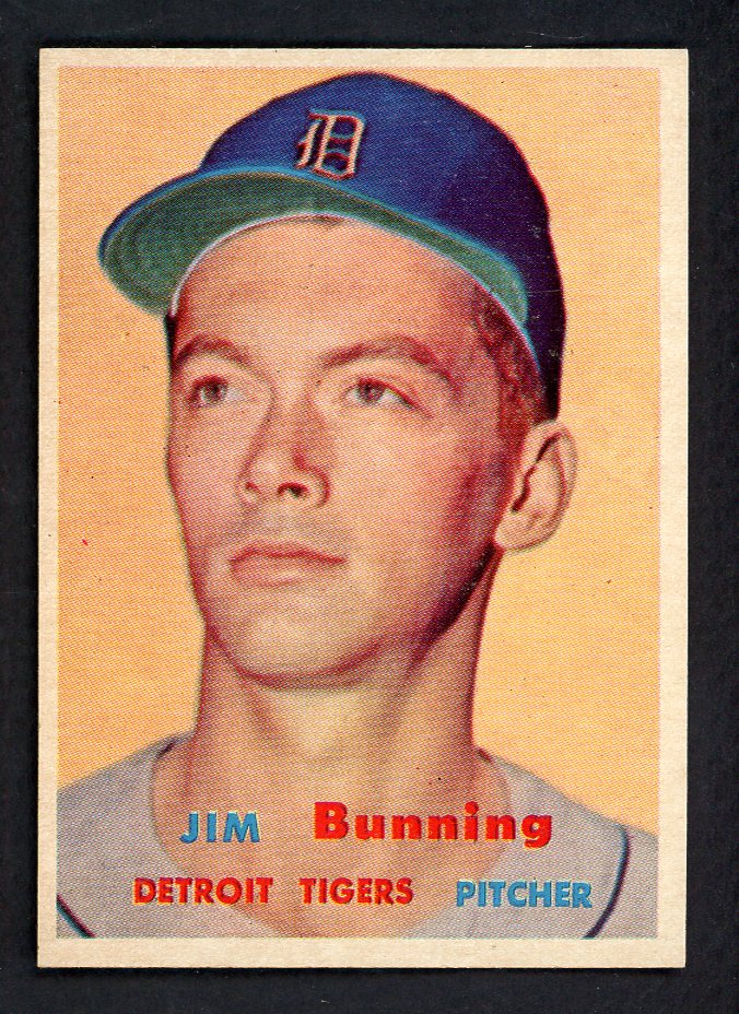 1957 Topps Baseball #338 Jim Bunning Tigers NR-MT 567580