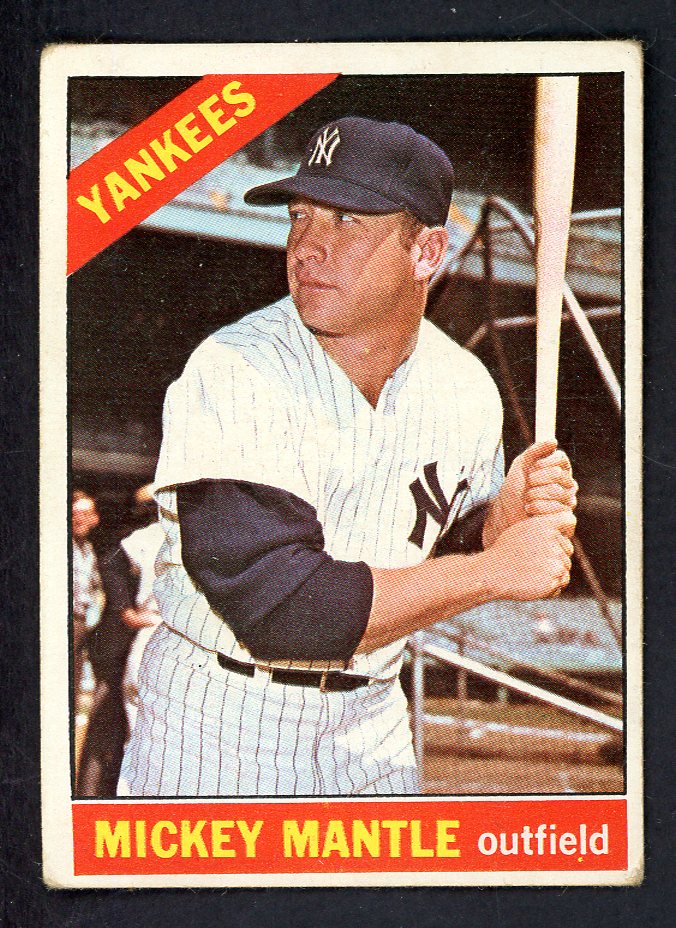 1966 Topps Baseball #050 Mickey Mantle Yankees VG 567581
