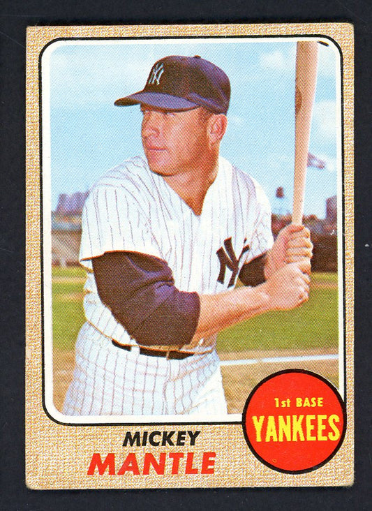 1968 Topps Baseball #280 Mickey Mantle Yankees VG/VG-EX 567591