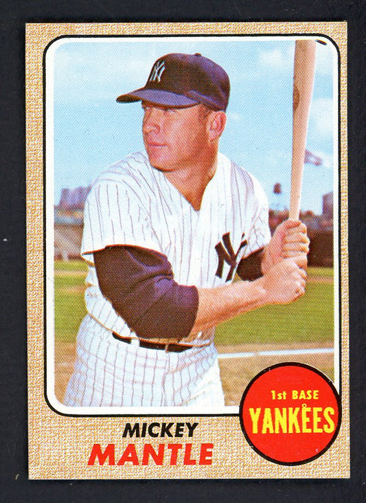 1968 Topps Baseball #280 Mickey Mantle Yankees EX-MT/NR-MT 567592