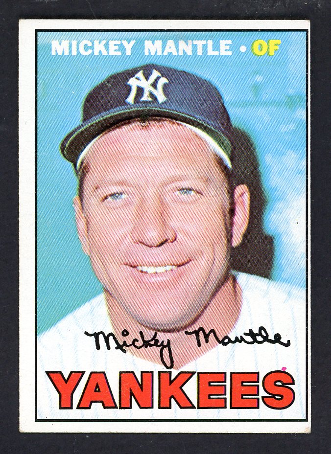 1967 Topps Baseball #150 Mickey Mantle Yankees EX 567594