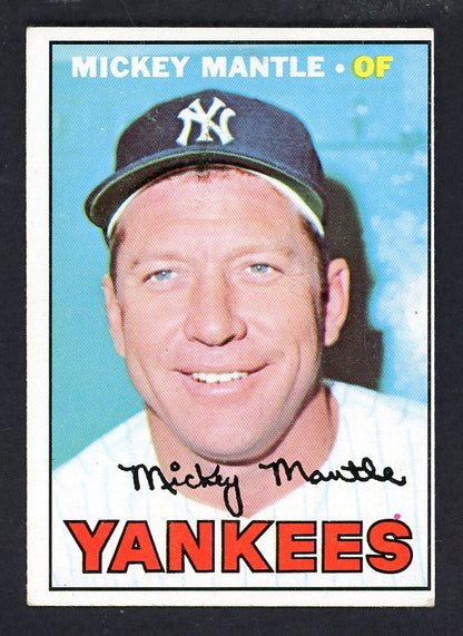 1967 Topps Baseball #150 Mickey Mantle Yankees EX 567594