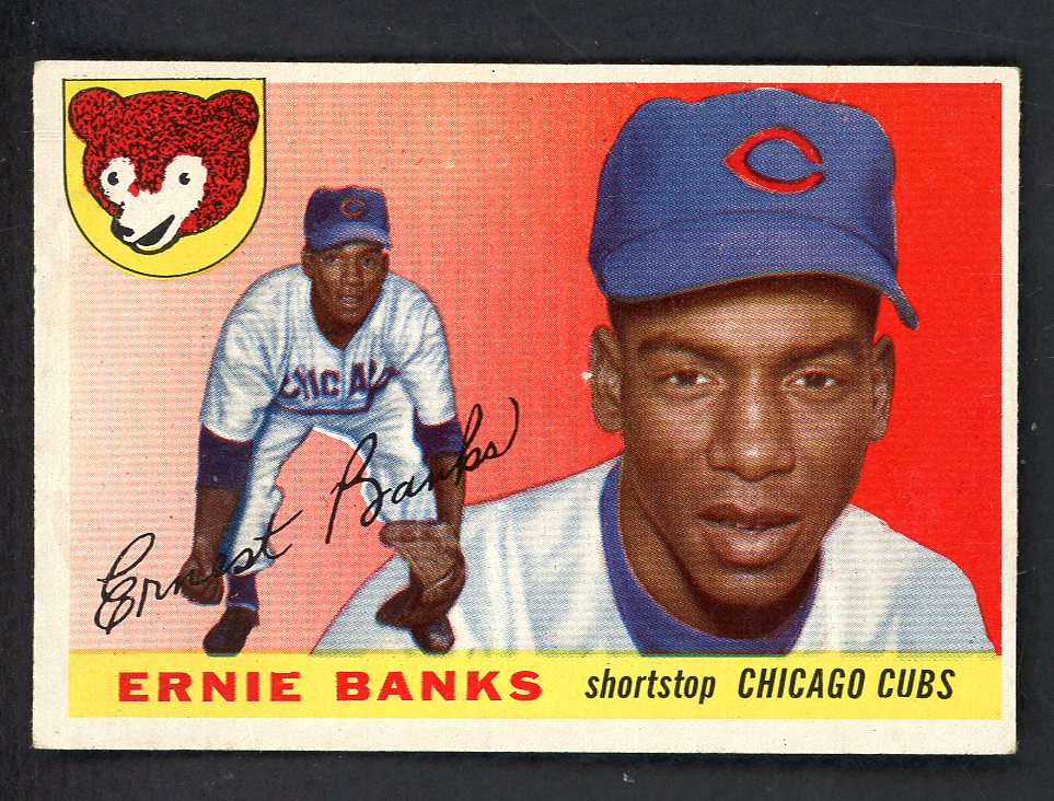 1955 Topps Baseball #028 Ernie Banks Cubs EX+ 567597