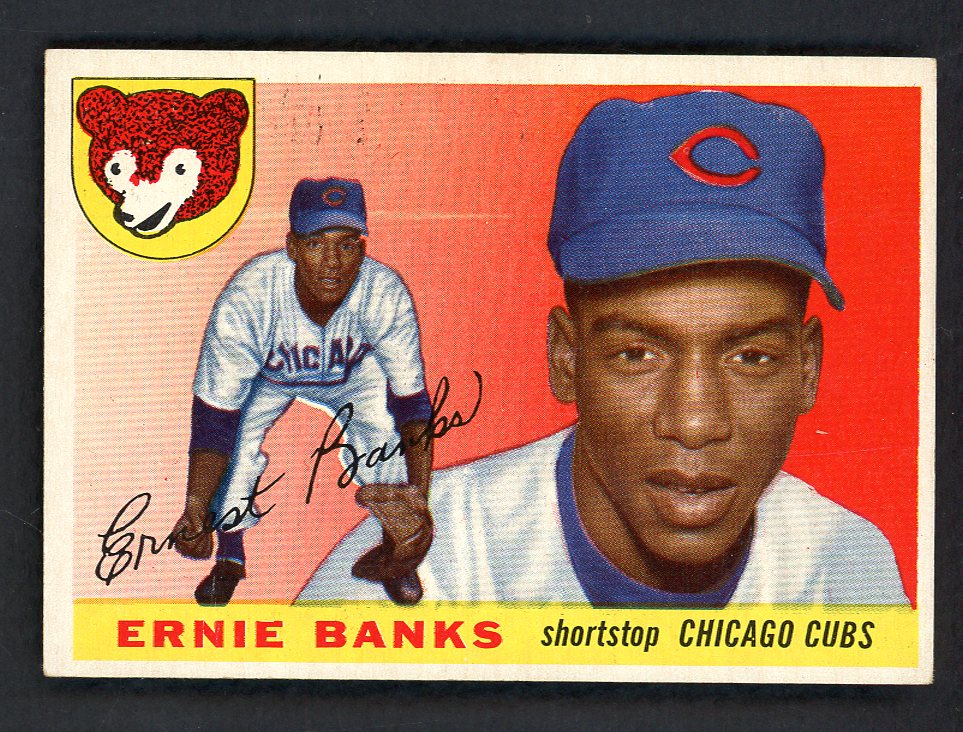 1955 Topps Baseball #028 Ernie Banks Cubs EX-MT 567598
