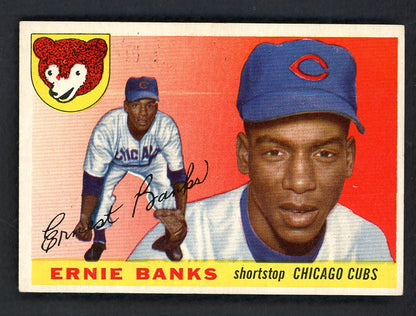 1955 Topps Baseball #028 Ernie Banks Cubs EX-MT 567598