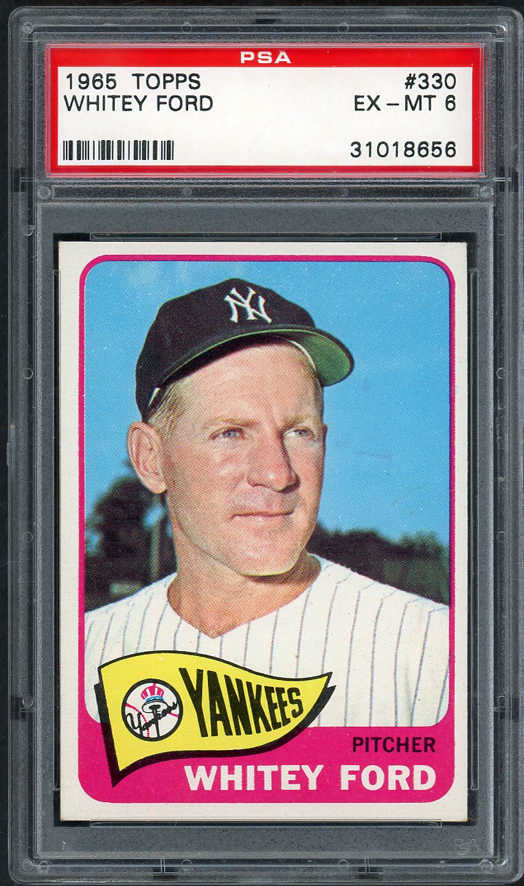 1965 Topps Baseball #330 Whitey Ford Yankees PSA 6 EX-MT 567600