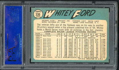 1965 Topps Baseball #330 Whitey Ford Yankees PSA 6 EX-MT 567600