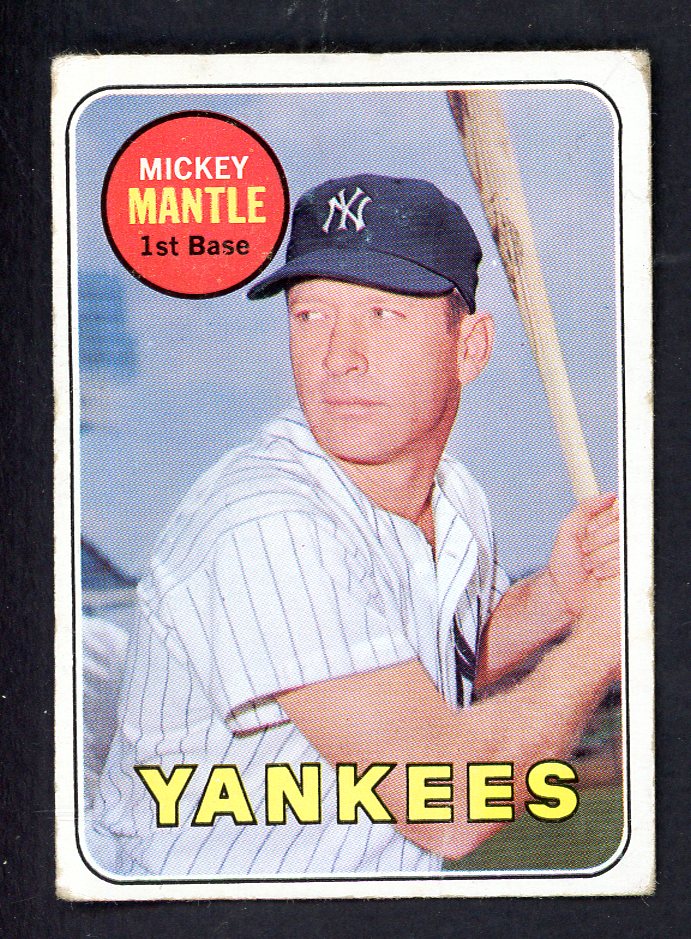 1969 Topps Baseball #500 Mickey Mantle Yankees VG 567601