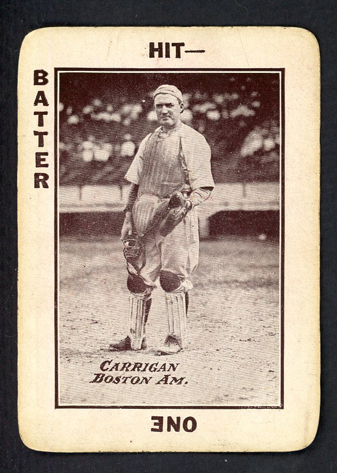 1913 Tom Barker Bill Carrigan Red Sox EX 567634