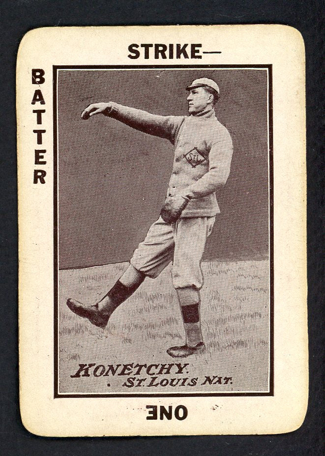 1913 Tom Barker Ed Konetchy Cardinals EX 567636