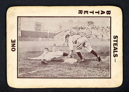 1913 Tom Barker Slide At Base (Fielder At Bag) EX 567639
