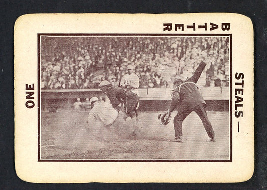 1913 Tom Barker Slide At Plate (Ump Right) EX 567641