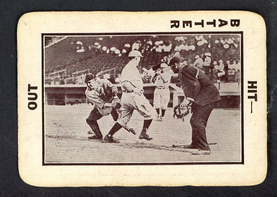 1913 Tom Barker Play At Plate (Runner Standing) EX 567642