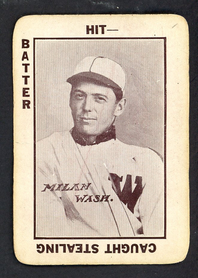 1913 Tom Barker Clyde Milan Senators VG-EX  567651