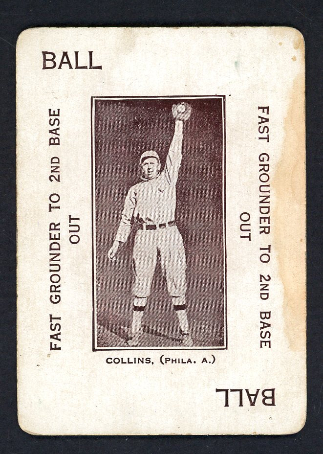 1914 WG4 Polo Grounds Eddie Collins A's VG (Stain) 567656