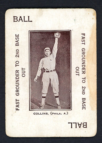 1914 WG4 Polo Grounds Eddie Collins A's VG (Stain) 567656