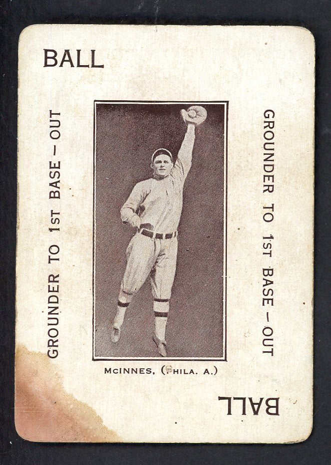 1914 WG4 Polo Grounds Stuffy McInnes A's GD (Stain) 567667