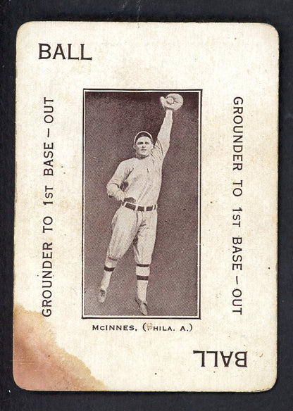 1914 WG4 Polo Grounds Stuffy McInnes A's GD (Stain) 567667