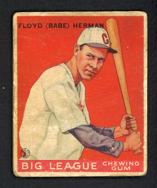 1933 Goudey #005 Floyd (Babe) Herman Cubs GD (Creases) 567684