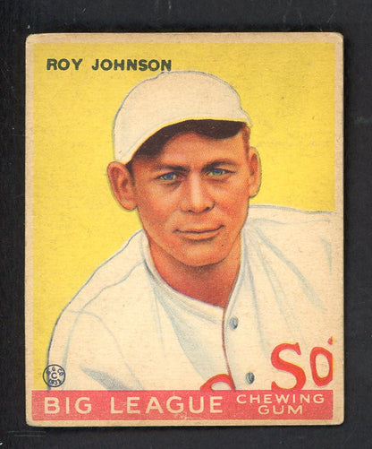 1933 Goudey #008 Roy Johnson Red Sox VG-EX 567685