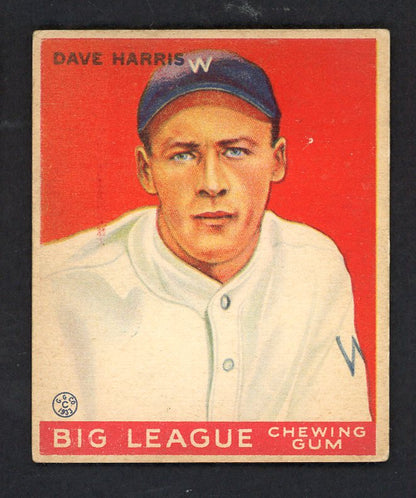 1933 Goudey #009 Dave Harris Senators VG-EX  567686