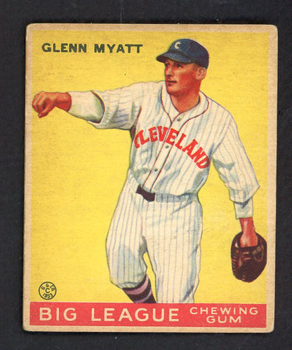 1933 Goudey #010 Glenn Myatt Indians VG-EX 567687