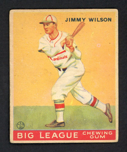 1933 Goudey #037 Jimmy Wilson Cardinals VG-EX 567690