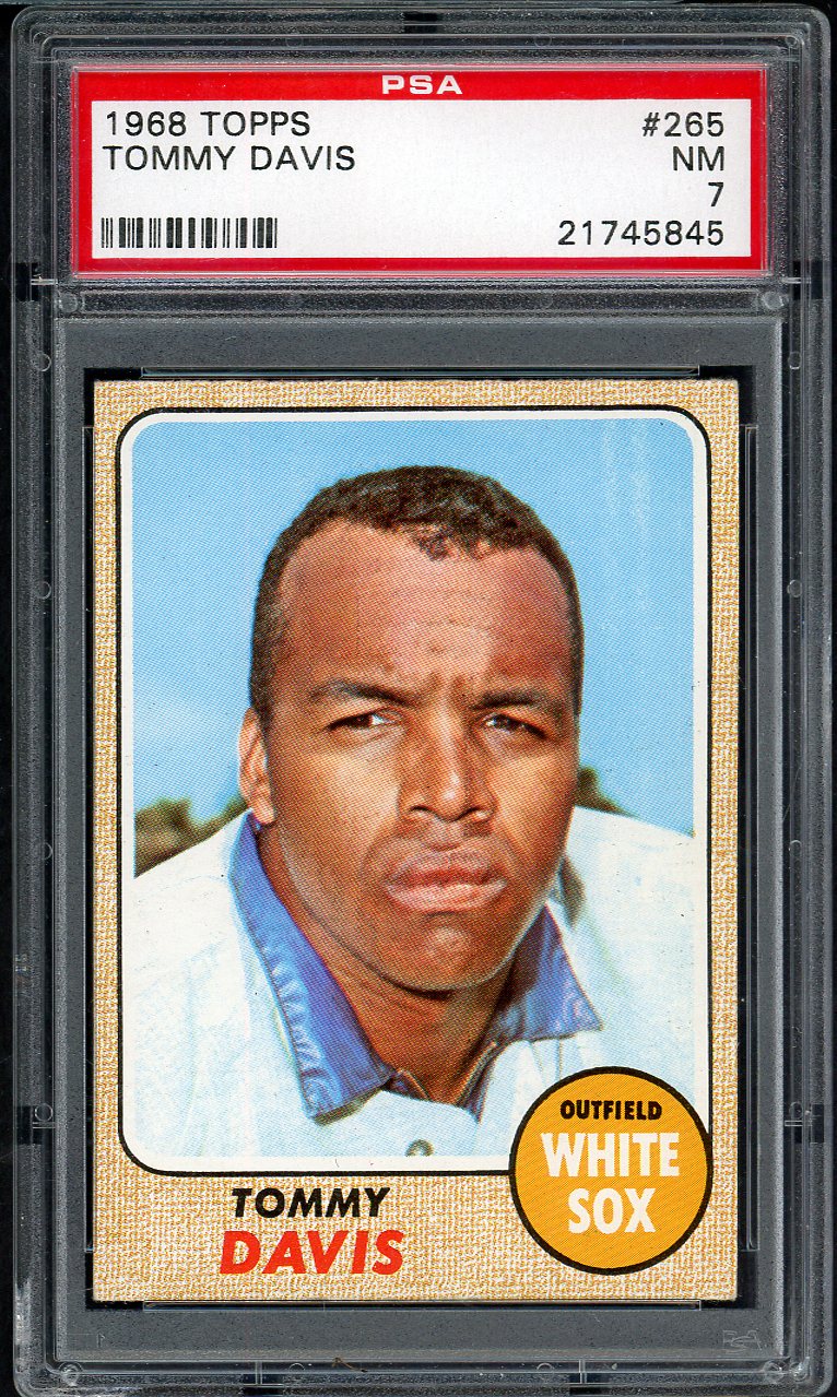 1968 Topps Baseball #265 Tommy Davis White Sox PSA 7 NM 567728