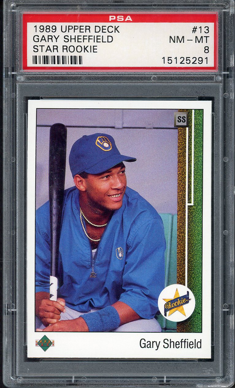 1989 Upper Deck #013 Gary Sheffield Brewers PSA 8 NM/MT 567729